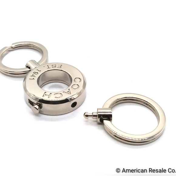 Vintage COACH Grommet Valet Keychain Fob #1658 - Picture 4 of 7